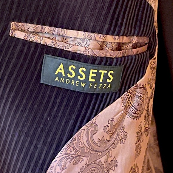Assets Andrew Fezza black corduroy blazer - Size 50R - Picture 6 of 16